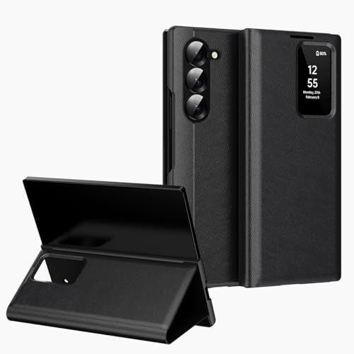 Coque rigide en cuir pour Samsung Galaxy Z Fold 7 protection usage quotidien