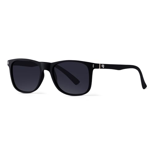 Woggles | Full Rim Square Branded Latest and Stylish Sunglasses | Polarized and 100% UV Protected | Men & Women | Medium | Lens: Black, Frame: Black - Image 3