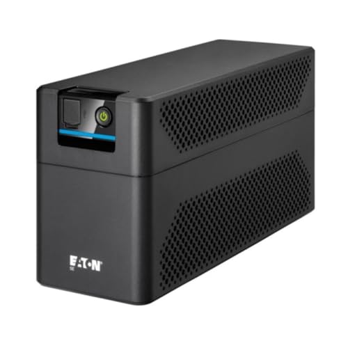 Eaton SAI 5E Gen2 900 USB DIN Sistema de Alimentación Ininterrumpida, Line Interactive, 900 VA (2 Tomas DIN, Silencioso, Software de Apagado) (5E900UD)