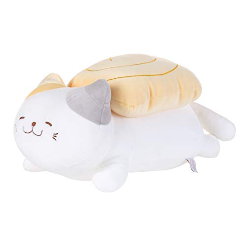 MINISO Sushi Cat Plush Toy - Tamagoyaki Plushies Stuffed Animal Doll Gift Pillow for Home Decor Napping