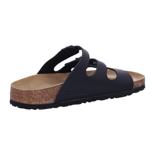 Image of Birkenstock Women's Florida Soft Footbed Birko-Flor Black Sandals - 41 M EU / 10-10.5 B(M) US