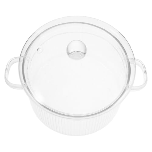 Olla de vidrio borosilicato para evitar derrames en cocinas compactas y sin espacio 2