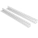 2Pcs L-Shaped Aluminum Beam, 12x12x152mm with 18 Holes, Industrial Robot Parts & DIY Frame Accessories, High Strength for Robotics, 3D Printer Enclosure, CNC Machine Projects