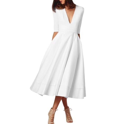 Blitzangebote des Tages Elegante Kleider Damen Ballkleid Elegant Für Hochzeitsgäste Tunika Elegantes Kleid Kleid Blau Damen Festlich Elegant Kleider...