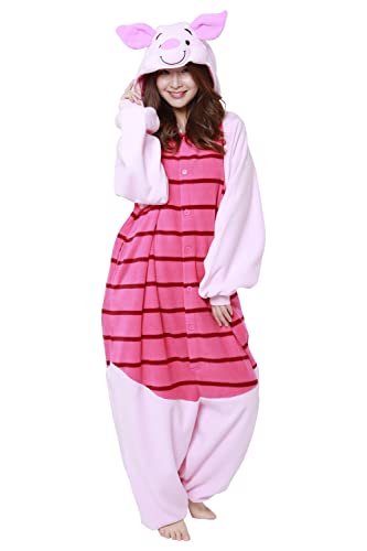 Piglet Kigurumi,Pink,Standard