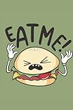 Cuaderno de hamburguesa: - Cuaderno de hamburguesas forradas divertidas: 120 páginas alineadas para celebrar ideas y pensamientos regalo