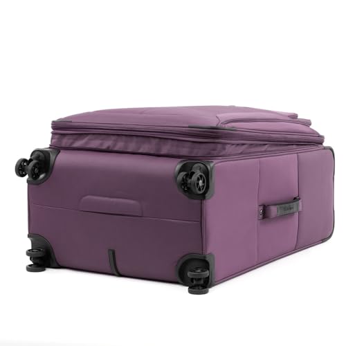 Travelpro Tourlite Softside 3-Piece Set, Expandable Luggage, 4 Spinner Wheels, Lightweight Suitcase, 21" Carry-On, 25" Checked Medium, 29 Check Large, Deep Purple