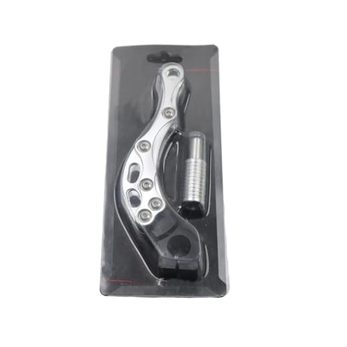 オートバイのスターターペダル バイク用ブレーキ・シフトペダル のためにバイク用ジャンプスターター CNCレバー交換用ユニバーサルアクセサリー バイクスクーターに適合(Silver)