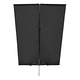 Tomvorks Kit de Fondo de Fotografía con Soporte Pantalla Verde, Ajustable para Uso en Exteriores (Negra)