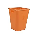 Sin anillo de impresión de tapa, sin tapa de basura, el cubo de basura tiene una amplia apertura que puedes tirar cómodamente. !