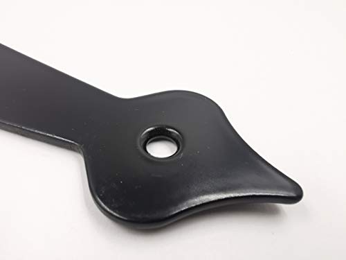 Hlmoptimo 6 Inch Strap Hinges Shed Door Hinges Heavy Duty T-Strap Hinges Shed Hinges For Wooden Fences Barn Doors Rustproof Decorative Classic Hinge W/Screws (4, 6 Inch) #TOP5