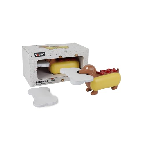 YOBRO Hot Dog Sticky Notes Holder 付箋ホルダー ふせん 磁石 マグネット 犬 オフィスグッズ おもしろグッズ インテリア ダックスフンド