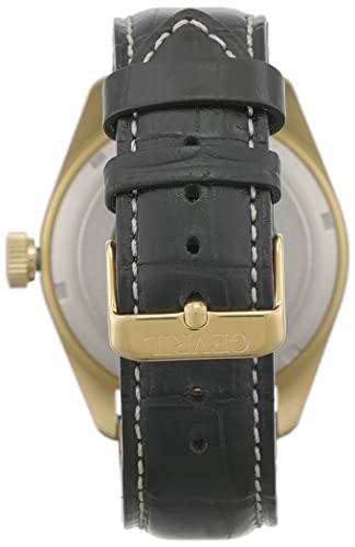 Gevril 48605.1 Men's Yorkville Swiss Automatic Watch, Genuine Leather Strap with Tang Buckle2