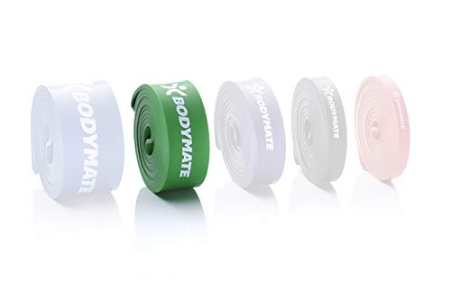 Fitnessband 208 cm, elastisches Widerstandsband aus Naturlatex, trainiert Kraft, Ausdauer, Koordination, Flexibilität UVM, für Anfänger &