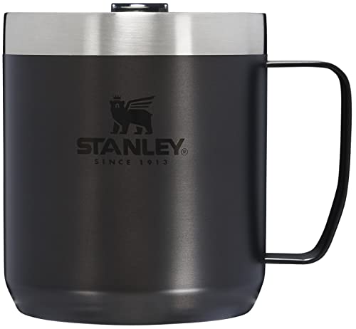 Image of STANLEY Stay-Hot Camp Mug | Press Fit Drink Through Lid | Cup for Coffee, Tea and Drinks | Insulated Stainless Steel Coffee Mug | BPA-Free