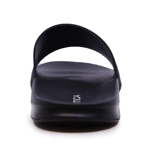 Image of Nautica Men's Open Toe Slide Sandals - Comfortable Indoor & Outdoor Shower Slippers