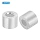 PATIKIL 20 Stück Aluminiumhülse Ovale 3/16/5mm Drahtseilhülsen Aluminum Crimpschlaufe Hülse für Drahtseil und Kabel Zwinge, Silber