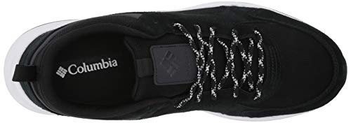 Columbia Men's Pivot Mid Waterproof Hiking Shoe, Black/White, 12