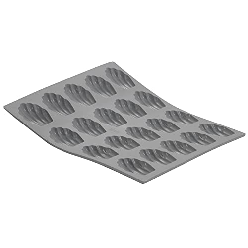 Plaque 20 mini madeleines De Buyer Elastomoule silicone gris - 2