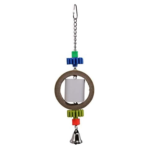 Paper Dispenser Shreddable Parrot Toy (Medium) with Paper Roll for Shredding - Parrot Toys African Grey, Paper Shredder Tape Roll And Parrot Cage Chew Toys, Parrot Perch Toys, Budgie Swing Cover