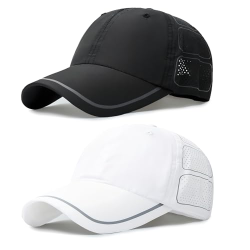 Tagvo Gorra De Béisbol De Malla Deportiva Unisex, Paquete De 2 Gorra De Béisbol Básica, Anti Uv Transpirable Resistente Gorra Plegable Ajustable Sombrero De Sol Para Correr Acampar Senderismo Tagvo Gorra De Béisbol De Malla Deportiva Unisex, Paquete De 2 Gorra De Béisbol Básica, Anti Uv Transpirable Resistente Gorra Plegable Ajustable Sombrero De Sol Para Correr Acampar Senderismo
