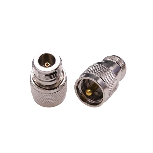 Adaptador Coaxial UHF macho PL259 a hembra N, pack x3 miniatura 2
