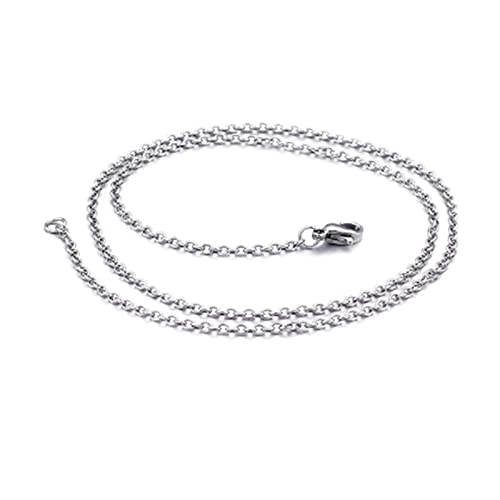 Collier hommes acier inoxydable anti-ternissement chaîne or argent