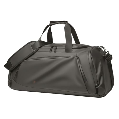 Image of CAVALO - Be Unique 3-in-1 Convertible Gym Bag Backpack for Men & Women | Waterproof Travel Duffle Bag with Shoe Compartment & Luggage Trolley Sleeve | Cabin Luggage Trekking & Weekend Bag (Grey)