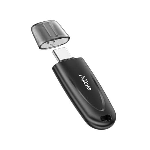 Aiibe 128GB USB Flash Drive 3.2, 450MB/s High-Speed Type-C Thumb Drive, Slim Portable Memory Stick for MacBook, Laptops, Smartphones, Tablets & iPhone 16 (USB-C Compatible)