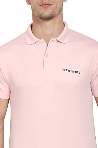 Image of OFF LIMITS Men CORE Polo Ice Pink Polo Tshirt