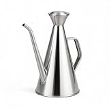 Chabrias Ltd Oil Pot Grease Container 500ml – Non-Drip, Leakproof Stainless Steel Oil Can – Kitchen Oil Dispenser Cruet for Cooking, Frying, Filtering & Storing – Heat Resistant with Lid & Handle