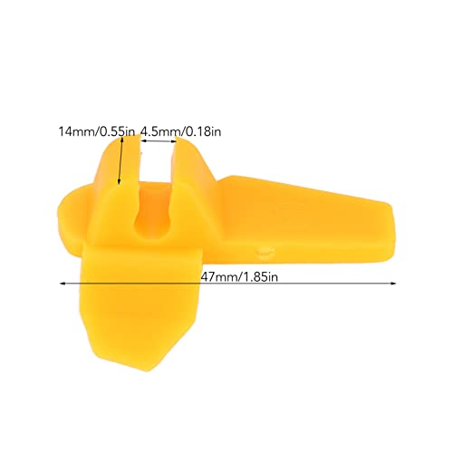 Image of Car Tire Changer Plastic Insert, 6 Pairs Tire Machine Mount Demount Duck Heads Inserts Wheel Rim Protector Tool for Most Motorcycles Cars Tyre Changer Machine, Yellow