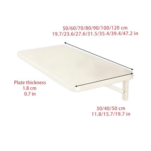 Table pliante murale pour optimiser le manque d'espace dans une chambre