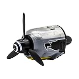 Eagle Fighter Car Air Freshener Vent Clip – Rotating Propeller Aromatherapy Diffuser – Aviation Inspired Automotive Interior Decoration for Cars, SUVs & Trucks – Stylish Eagle Pattern Design – Bla