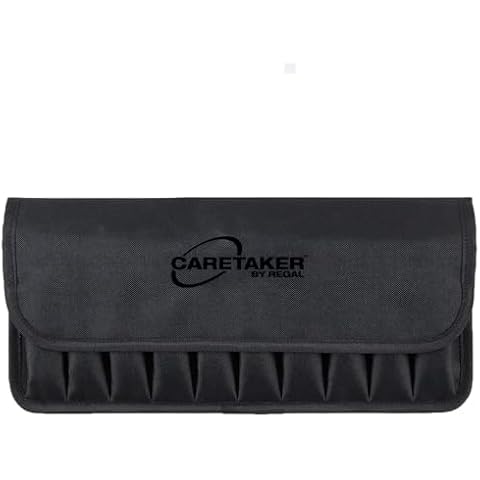 FSDC (Firearm Safety Devices) – FSDC Caretaker 10 Magazine Storage Double-Stack Pouch – Water-Resistant and Durable – Black – ‎14.4 x 12.3 x 1.8 inches Cover