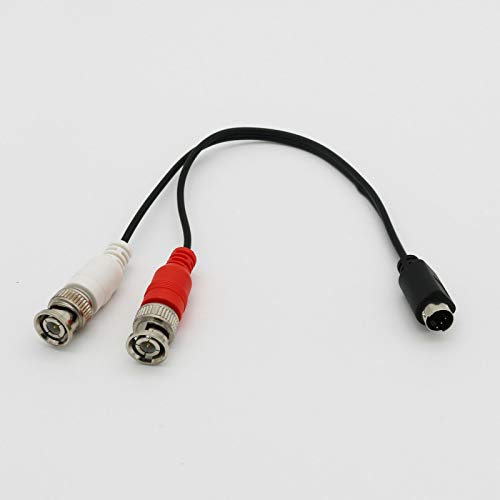 Connector en Terminal S-Video Y Splitter Kabel 4Pin S-VHS Mannelijk naar Dual 2X BNC Mannelijke Plug Connector Cord - (Optie: 1.5M) - Image 4