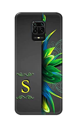 Image of Name II Initial II Letter Alphabet S Hard Back Case Cover for Redmi Note 9 Pro /Note 9 Pro Max /Redmi Note 10 Lite Back Cover -(J5) VNS2222