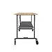 COSCO SmartFold Butcher Block Portable Workbench/Folding Utility Table (Gray Steel Frame)