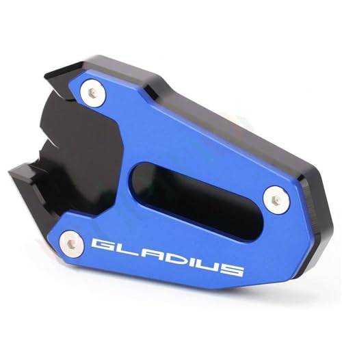 Voor Suzuki GLADIUS Gladius650 Gladius 650 Motorfietsen Kickstand Zijvoetstandaard Verlengstuk Ondersteuningsplaat 2009 2010-2018 Steunplaat(GL ADIUS-Blue3)