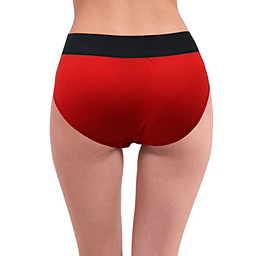 Image of RC. ROYAL CLASS Women's Solid Plain Broad Elastic Pure Cotton Hipsters Multicolored Panty(Pack of 3)