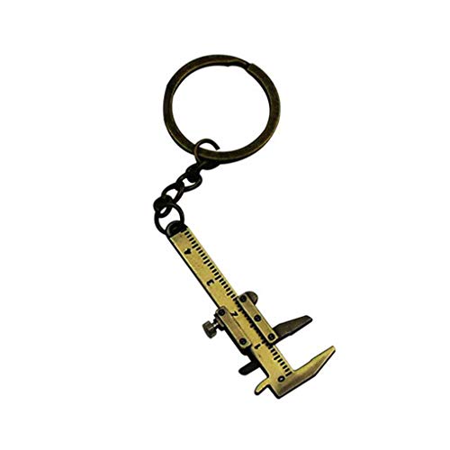 Preisvergleich Produktbild Chowcencen Noniusschieber Schlüsselanhänger Movable Noniusschieber Lineal Schlüsselkette Modell Zink-Legierung Schlüsselring Werkzeug