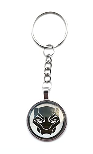 Llavero Black Panther Pantera Negra King T'Challa Llavero Llavero Regalo Llavero, gris