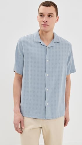 Wax London Men's Open Weave Grid Didcot Shirt2