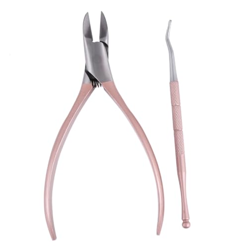 Kit de manucure en acier inoxydable Healvian rose de haute précision