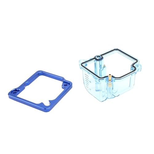 Carburador PWK 28mm para moto de 4T con cuba transparente azul