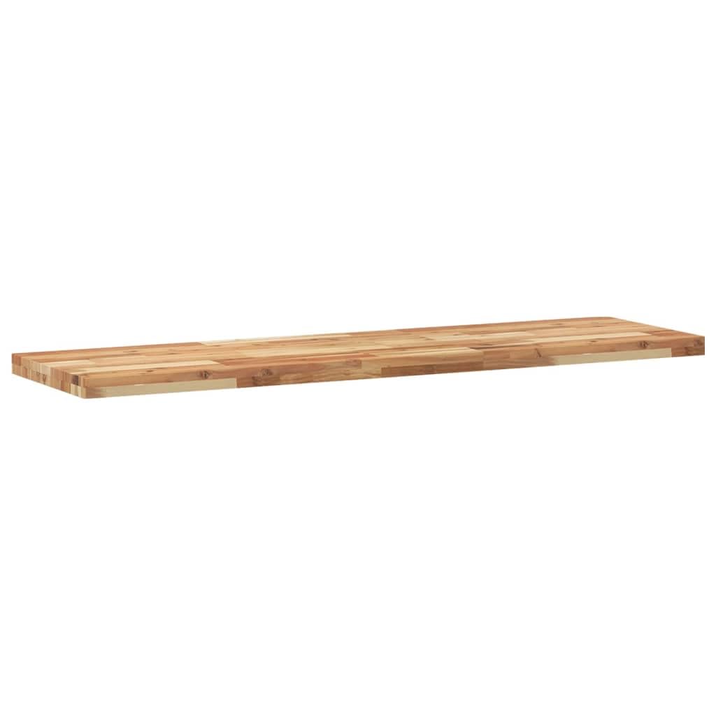 vidaXL Tischplatte, Regalbrett Rechteckig Massivholz, Wandboard Unbehandelte Oberfläche, Wandregal Holzregal Holzplatte, 140x40x4cm Akazienholz