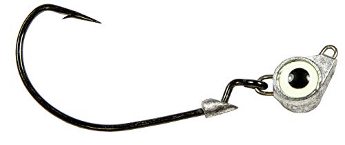 Z-man, Texas Eye Jighead, Freshwater/Saltwater, 3/16 oz, 3/0 Hook, Glow, Package of 3