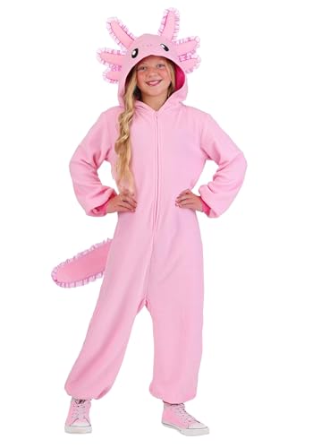 Disfraz para niños de Axolote color rosa talla Large miniatura 1