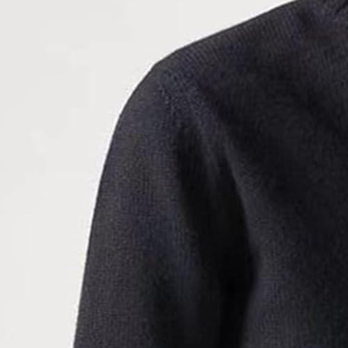 Mens Quarter Zip Pullover Sweater Casual Solid Color Male Knit Sweaters Fall Winter Warm Wool Knitted Sweater3