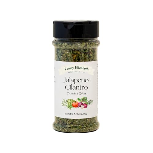 Image of Lesley Elizabeth Jalapeno & Cilantro Traveler's Spices - Spicy Mexican Seasoning Blend for Tacos, Chicken, Beef, Fish & Vegetables | Gourmet All-Purpose Cooking & Grill Rub